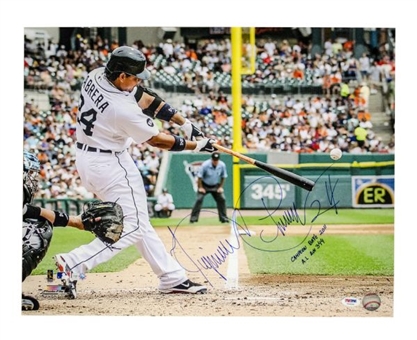 Miguel Cabrera Signed 16x20 Detroit Tigers Photo With Inscriptions